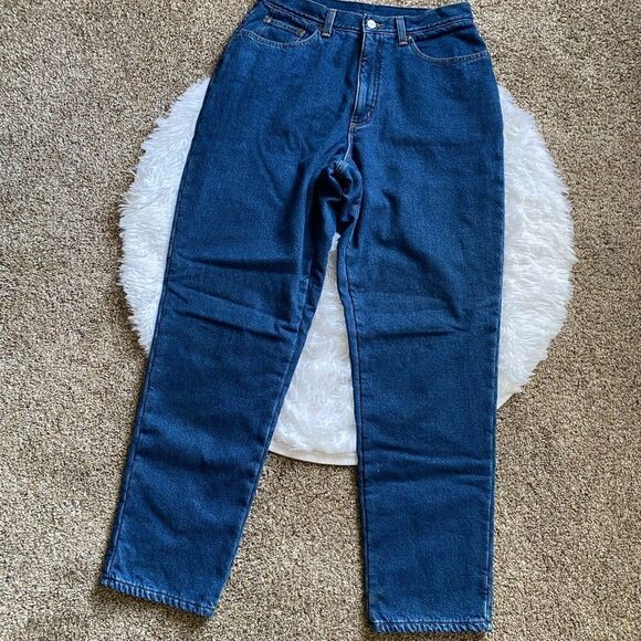 L.L. Bean Double L Relaxed Fit Fleece Lined Jeans Women’s Size 12 - Picture 1 of 9